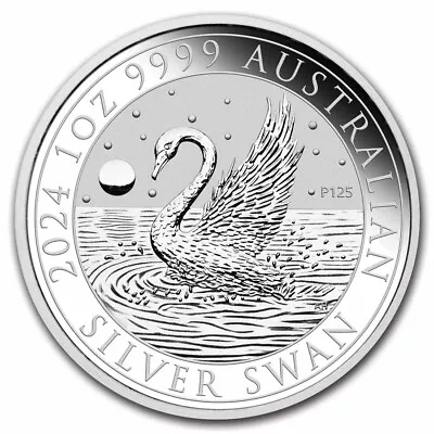 2024 Australia 1 Oz Silver Swan BU • $44.55