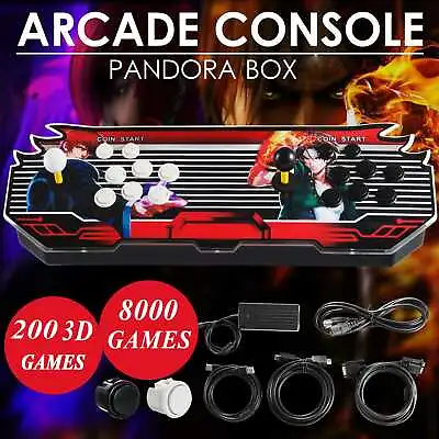 WIFI 3D Pandora Box 18S 8000 In 1 Retro Video Games Double Stick Arcade Console • $127.90