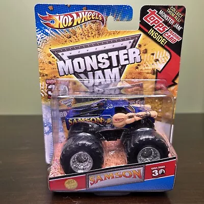 Hot Wheels Monster Jam Samson 1st Edition 1:64 Truck With Topps Card 2012 NIP • $28.99