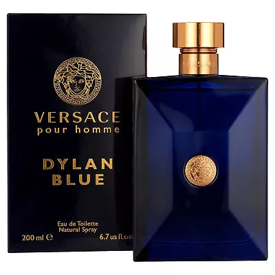 Versace Dylan Blue Eau De Toilette Cologne For Men 6.7 Oz • $80.38