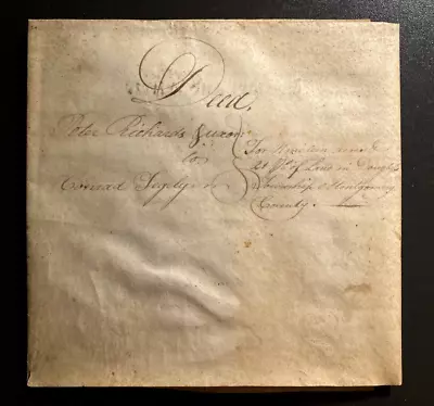 1792 Indenture Deed Peter Richards - Ironmaster - Land In Montgomery County Pa • $57.99