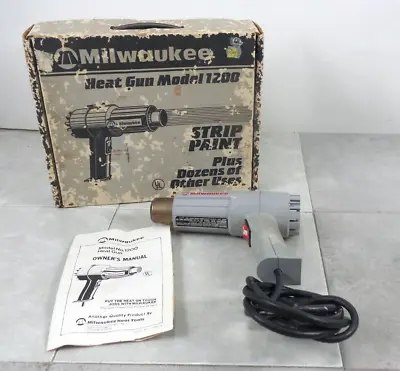 Milwaukee Heat Gun Model 1200    (g127485-2 (a) Ff-23) • $19.95