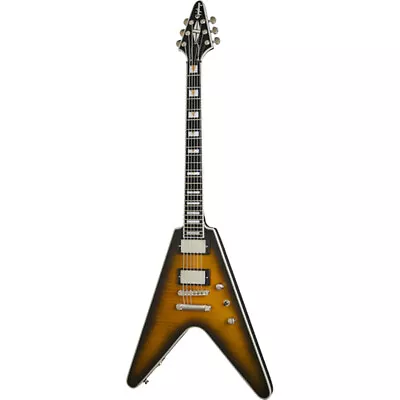 Epiphone Flying V Prophecy Guitar Fishman Fluence Pickups Yellow Tiger Aged Gl • $719