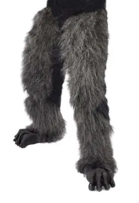 Beast Legs Pants Gray Wolf Satyr Animal Faux Fur Adult Halloween Costume C1016 • $76.99