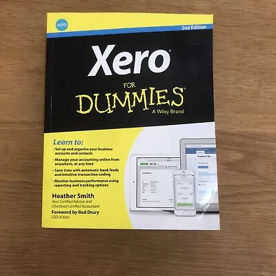 Xero For Dummies Heather Smith 2nd Edition Paperback Wiley 2015 Accounting • $10