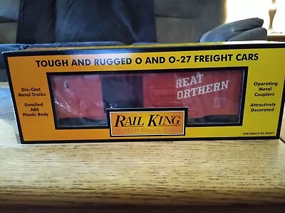  MTH Rail King 30-7455  Great Northern 40 Double Door Box Car  O/O-27 NEW!! • $25