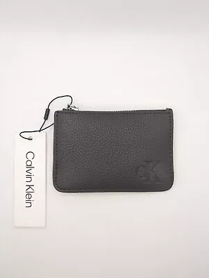 Calvin Klein Men's Brown Leather Cardholder With Zip (RRP £79) • £54.99