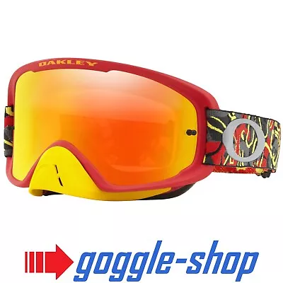 Oakley O-frame 2.0 Pro Goggles Camo Vine Night Motocross - Red Yellow • $84.24