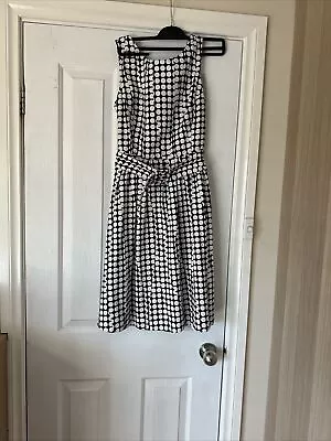 Basque Petite Black & White Spotted Dress Size 10 • $9.50