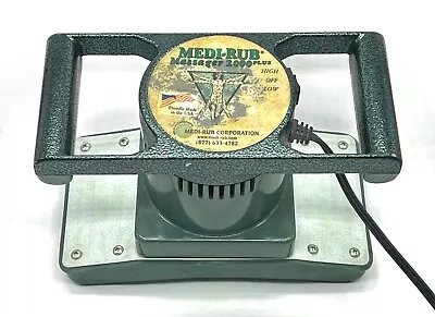 MEDI-RUB  Massager 2000 Plus USA 2 Speed Full Body MR2 Electric Green Pad TESTED • $78.99