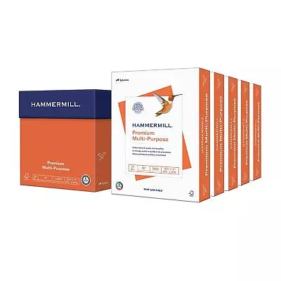 Hammermill Premium Multipurpose Paper 24-lb. 8-1/2 X 11 White 2500/Carton 105810 • $45.13