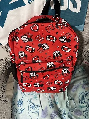 Minnie Mouse Backpack - Red - NWT Authentic Disney 16 Inch • $15