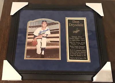 Don Drysdale Signed Photo Mounted Memories Custom Framed • $399.99