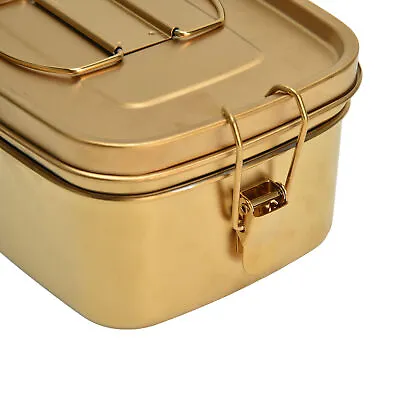 £22.27 • Buy 1.5L 304 Stainless Steel Lunch Box Double Layers Bento Food Container Metal