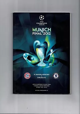 2012 Bayern Munich V Chelsea Champions League Final Football Programme • £17.50