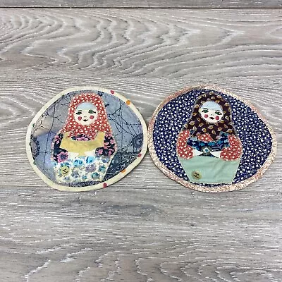 Vintage Matryoshka Cotton Wall Hanging Russian Russia • $22