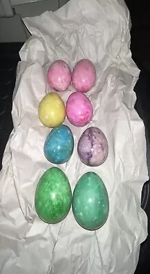 Decorative Marble Eggs Set Of 8 • $26