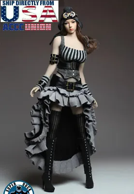 SUPERDUCK 1/6 Steampunk Costume Dress Set For 12  PHICEN TBL Verycool Figure USA • $89.10