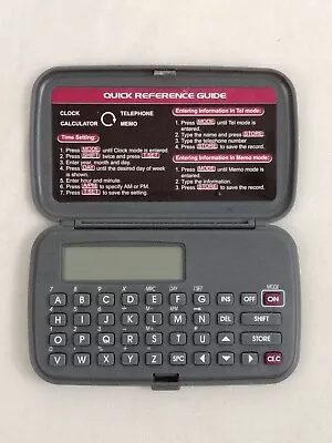 Vintage Databank Clock Calculator Telephone Memo PDA Handheld Pocket Organizer • $5.90