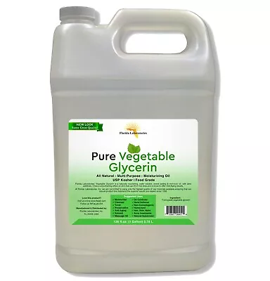 Pure One  Gallon Vegetable Glycerin USP VG Kosher 99.9% Pure Food Grade • $37.95