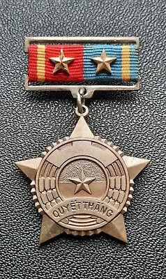 Socialist Republic Of Vietnam - Viet Cong Medal Award QUYET THANG • $29.99