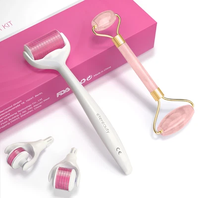 $40.22 • Buy 4 In 1 Derma Roller Healthy Face Skin Care Anti Ageing Kit Micro Titanium Needle