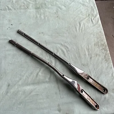 MG MGA MKII 1500  1600 Roadster Pair Of Chrome Stanchions.   Need Work !!! • $18