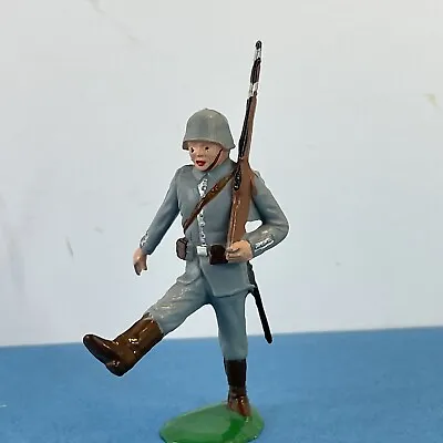 MARX WARRIORS OF THE WORLD PLASTIC Painted TOY SOLDIER WWII German Goose Step • $34.40