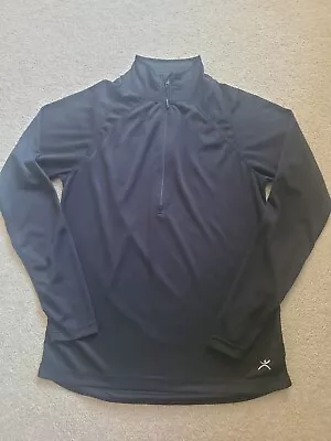 TerraMar Body Sensors Size P  Black Long Sleeve Base Layer Men's 1/4 Zip Shirt • $11.90