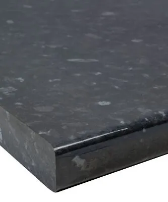 Black Granite Gloss 30mm Laminate Kitchen Worktop - Cut To Size + Edging Strip • £50