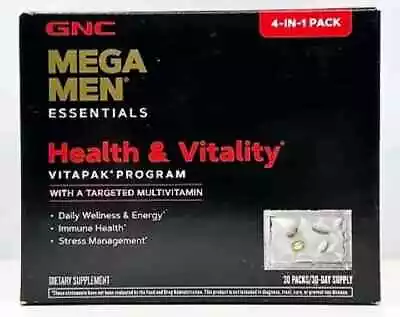 GNC (2-BOXES) Mega Men Health & Vitality Vitapak 4-in-1 Supplement 60 Daily Pack • $34.99