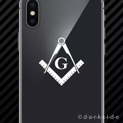 (2x) Freemasonry Emblem Cell Phone Sticker Mobile Freemason Masonic • $3.99