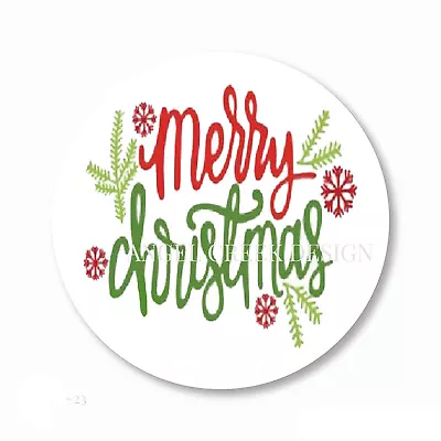 30 Christmas Stickers Contemporary Merry Christmas Scrapbook Stickers Seals • $2.19