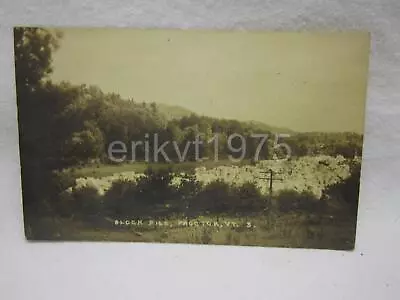 Rock Pile Proctor Vermont Marble Quarry Postcard RPPC Photo Vtg • $10.99