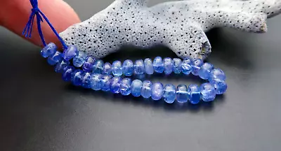 STUNNING RARE AAAA+ GORGEOUS POLISHED PURPLE BLUE GEM TANZANITE BEADS - 29.00ct • $59