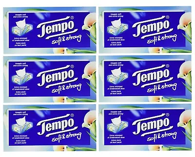 Tempo Soft And Strong Regular Tissues (Pack Of 6 Total 480) • £9.89