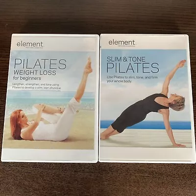 Element Long And Lean Pilates 2 DVDS Workout Set Slim Tone Pilates Weight Loss • $6.66