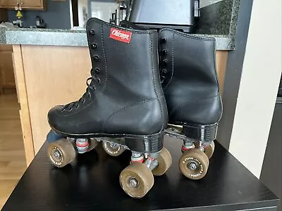 Vintage Chicago  Mens Roller Skates Size 11 With Powell Bones Wheels • $62.99