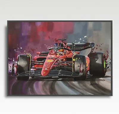 CHARLES LECLERC  F1 Print From Painting By Greg Tillett Poster Formula 1 Art • £19.99