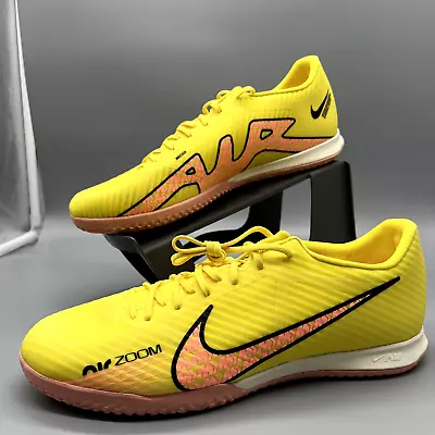 All Sizes NIKE ZOOM VAPOR 15 ACADEMY IC INDOOR SOCCER CLEATS YELLOW [DJ5633-780] • $45.31