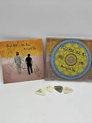 Hall And Oates - Marigold Sky Autographed CD 5 Signatures And Guitar Picks READ • $149.99