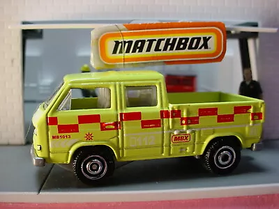 $6.96 • Buy 2020 Multi VOLKSWAGEN TRANSPORTER CREW CAB☆Yellow;Empty Bed;FEUERWEHR☆Matchbox  