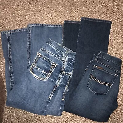 Lot Of 2 Men’s Ariat Jeans Size 29x32 • $88