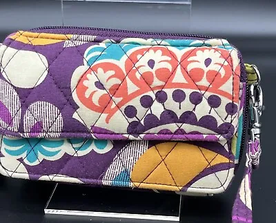 Vera Bradley Plum Crazy Accordion Crossbody Wallet New No Tags • $19.99