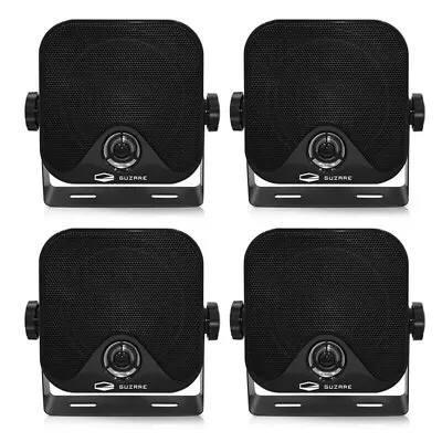 120W Waterproof Surface Mount Mini Pod Speakers Marine Box Outdoor Loudspeakers • £52.99