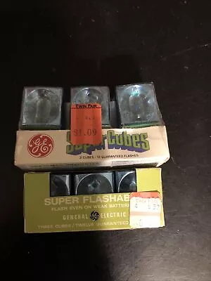 Vintage GE Super Flash Cubes 3 Cubes Sealed  Use With All Standard Cube Cameras  • $9.99