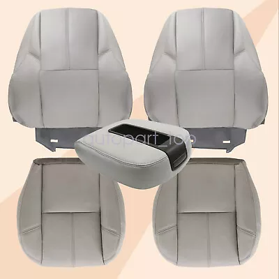 Driver +Passenger Bottom Top Seat Cover Gray For 2007-2014 GMC Sierra 1500 2500 • $95.49