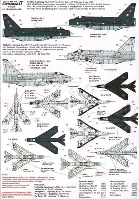 Xtradecal 72155 1:72 BAC/EE Lightning • £7.20