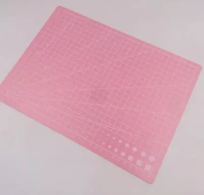 Cutting Mat Craft Board Non Slip Self Healing Surface Protection A4 Pink Colour • £3.69