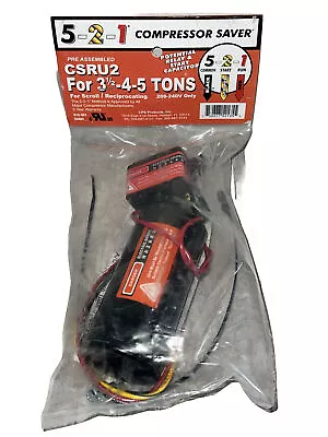 5-2-1 COMPRESSOR SAVER CSRU2 Hard Start Kit 3.5-4-5 Tons AC HVAC CONDENSER UNITS • $49.99